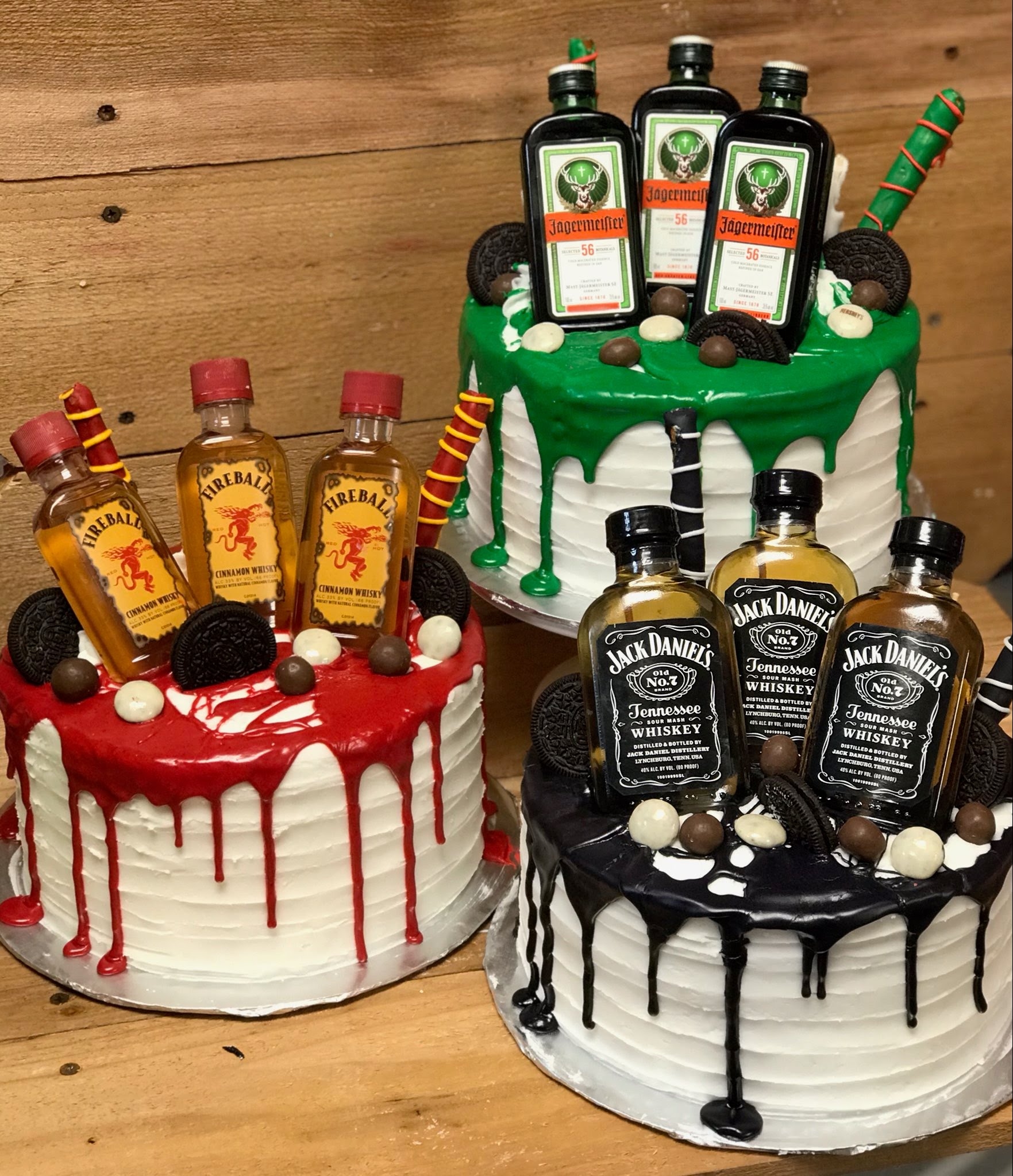 Miniature alcohol bottle cake! Customise yours now with 3 days lead time  required! | Instagram
