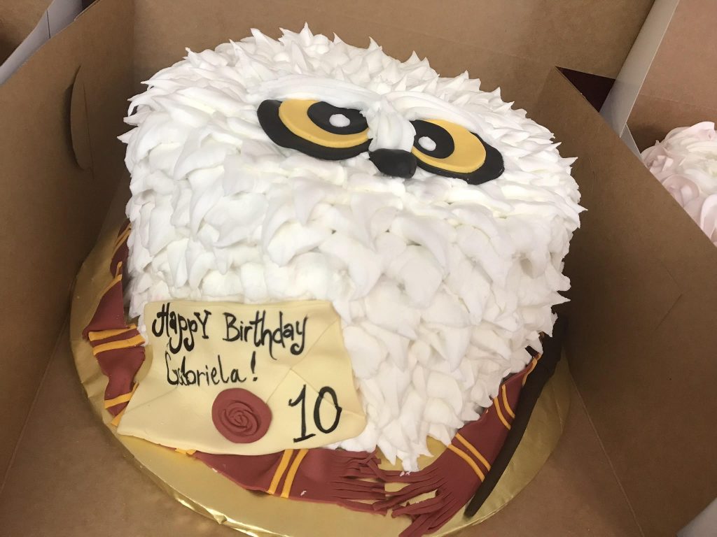 Harry Potter Birthday Cake with Hedwig from Goodies Bakeshop