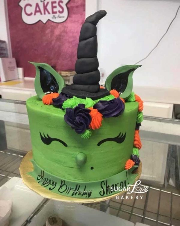 Sugar Love Unicorn Witch Cake