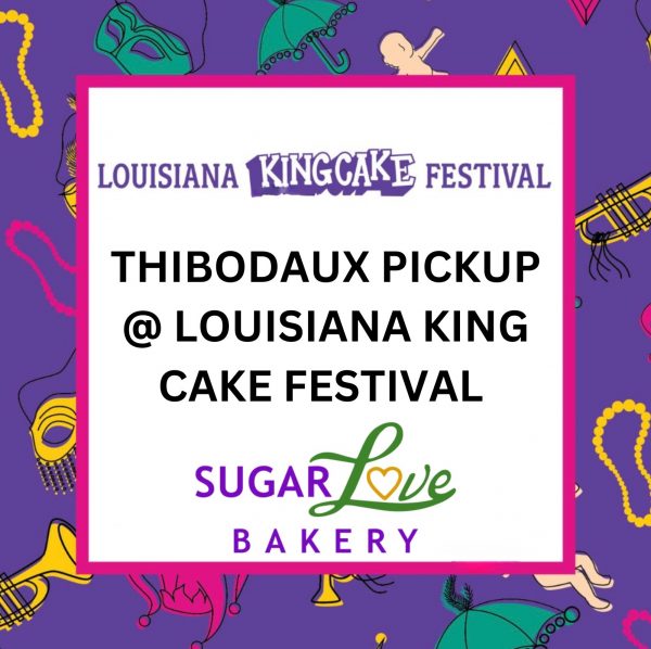 Praline Pecan King Cake with Caramel Glaze (King Cake Festival Pickup)
